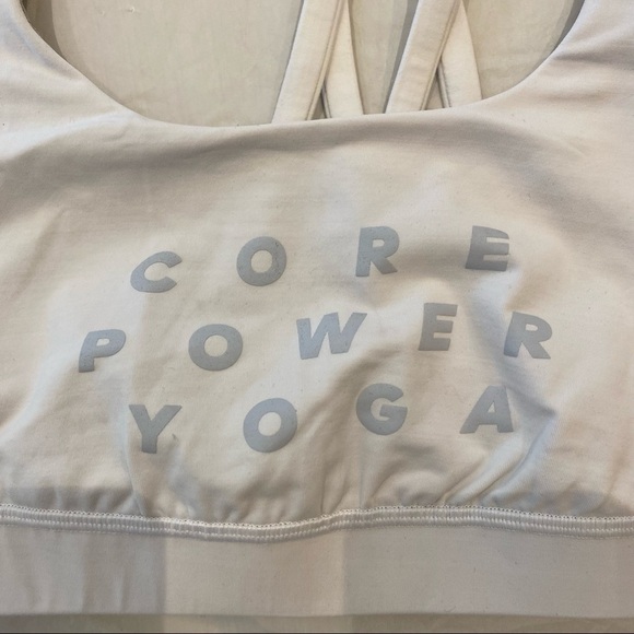 Lululemon x Core Power Yoga Energy Bra White size 4 W2540S - Picture 5 of 7